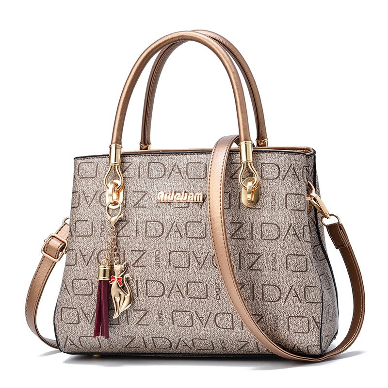 Printed Fashion Ladies Handbags Big Bags All - match Single Shoulder Messenger Bag - Krosscanada