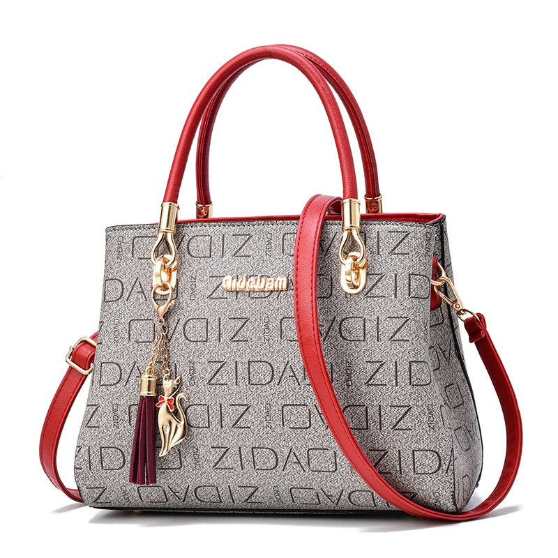 Printed Fashion Ladies Handbags Big Bags All - match Single Shoulder Messenger Bag - Krosscanada