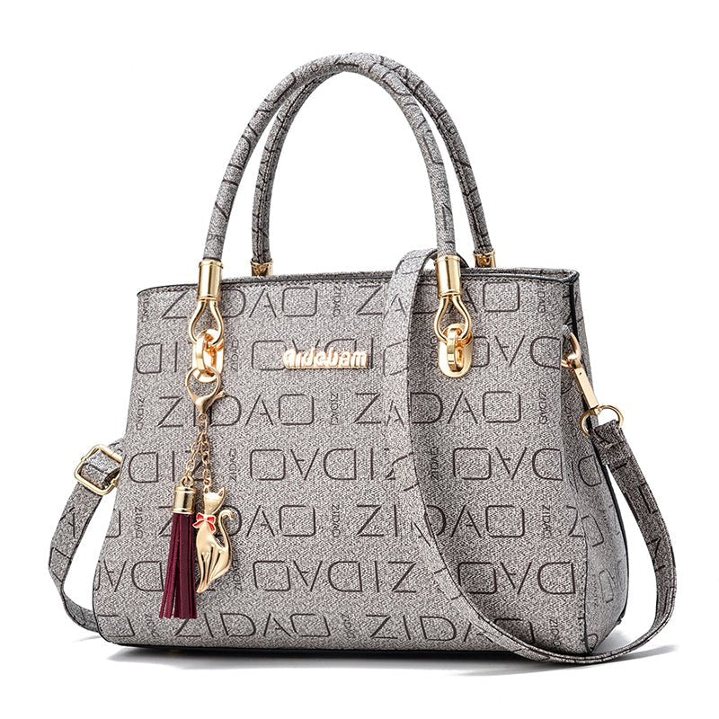 Printed Fashion Ladies Handbags Big Bags All - match Single Shoulder Messenger Bag - Krosscanada