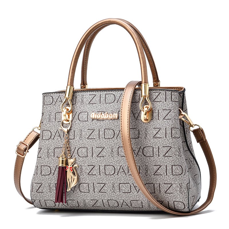 Printed Fashion Ladies Handbags Big Bags All - match Single Shoulder Messenger Bag - Krosscanada