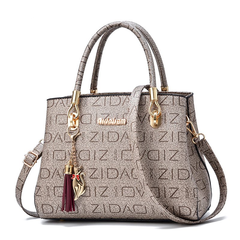 Printed Fashion Ladies Handbags Big Bags All - match Single Shoulder Messenger Bag - Krosscanada