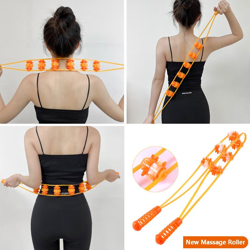 Pull Back Massage Roller Handheld Ball Dredge The Meridian And Relax The Body Ball Back Manual Roller Massage - Krosscanada
