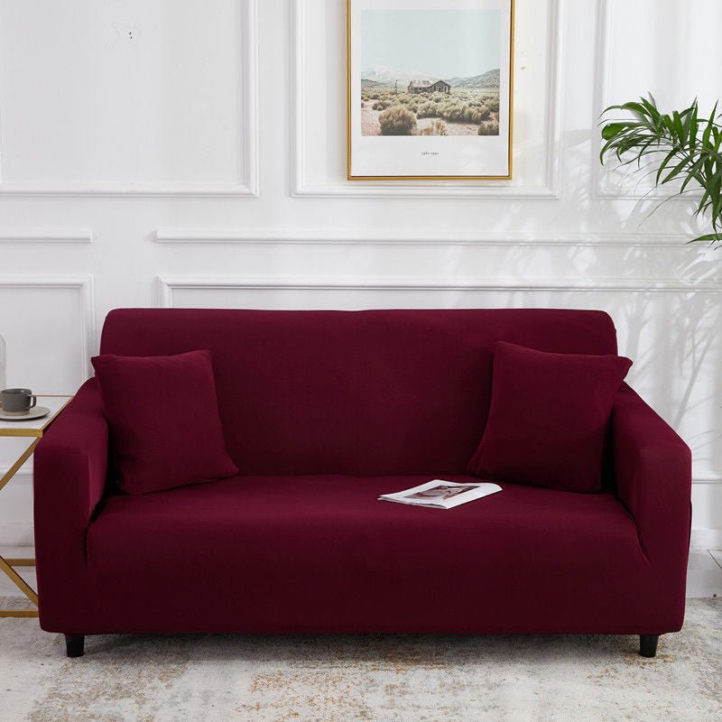 Pure Color Stretch Sofa Cover All - Inclusive Universal Sofa Cover Sofa Cushion Fabric - Krosscanada