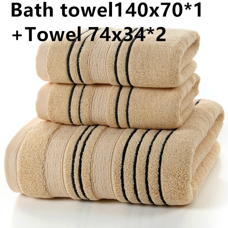 Pure Cotton Thick Soft Absorbent Bath Towel - Krosscanada