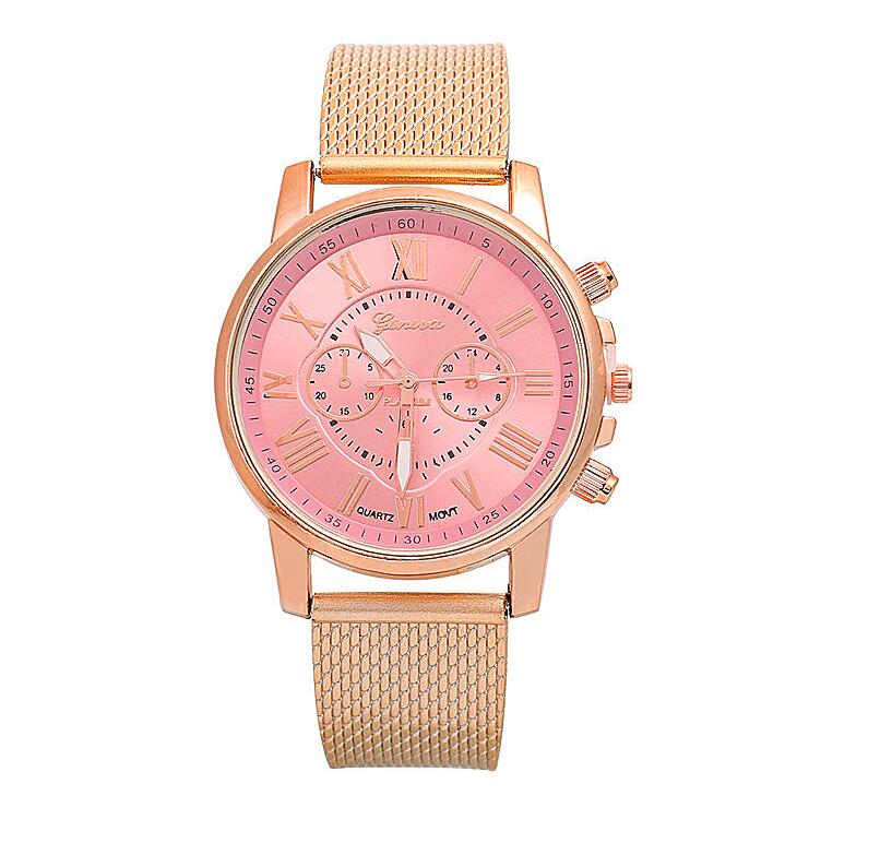 PVC multi - color face bracelet watch Roman digital face quartz watch WISH hot sale ladies Geneva watch - Krosscanada