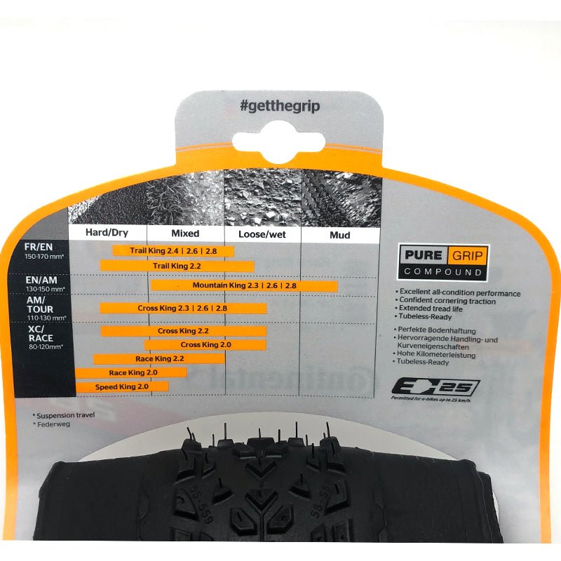 Race King 26 27.5 29 Mountain Bike Folding Tire Yellow Label - Krosscanada