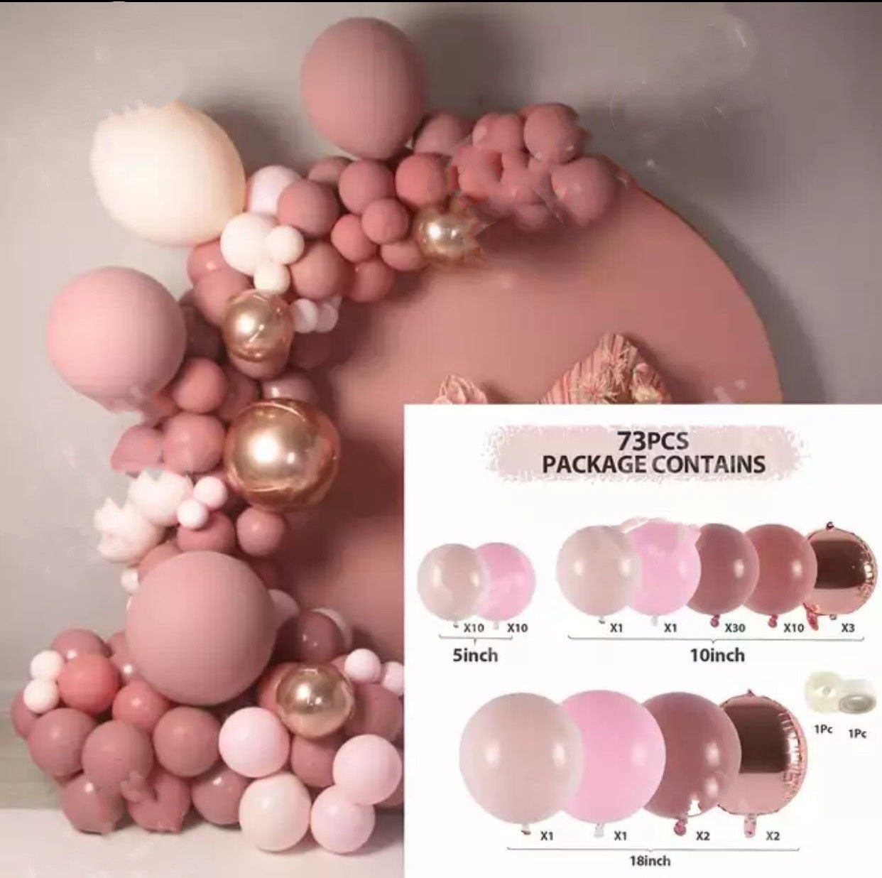 Retro Colored Irregular Balloon Arch Garland - Krosscanada