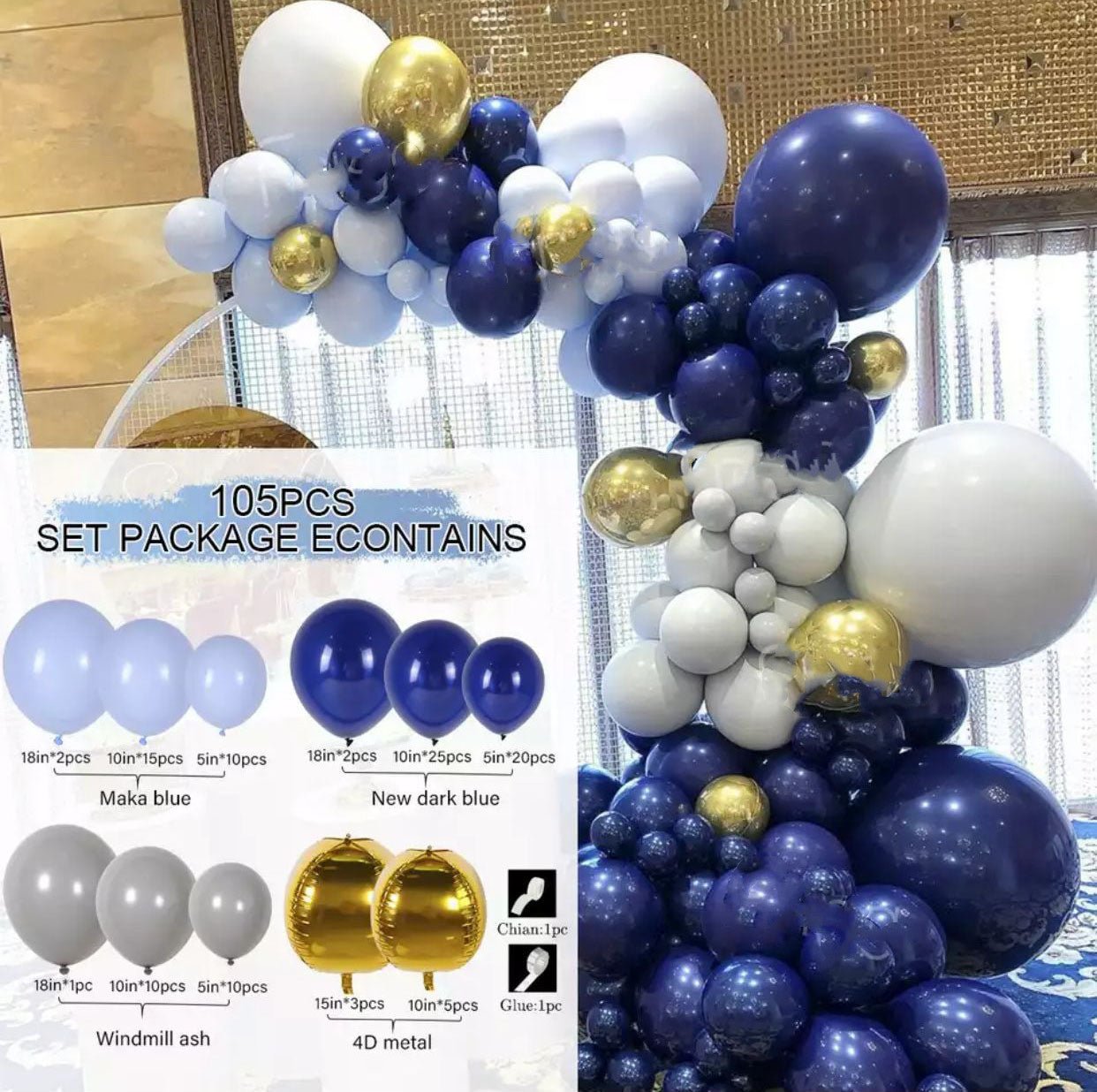 Retro Colored Irregular Balloon Arch Garland - Krosscanada
