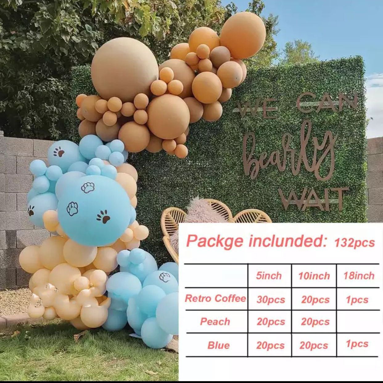 Retro Colored Irregular Balloon Arch Garland - Krosscanada
