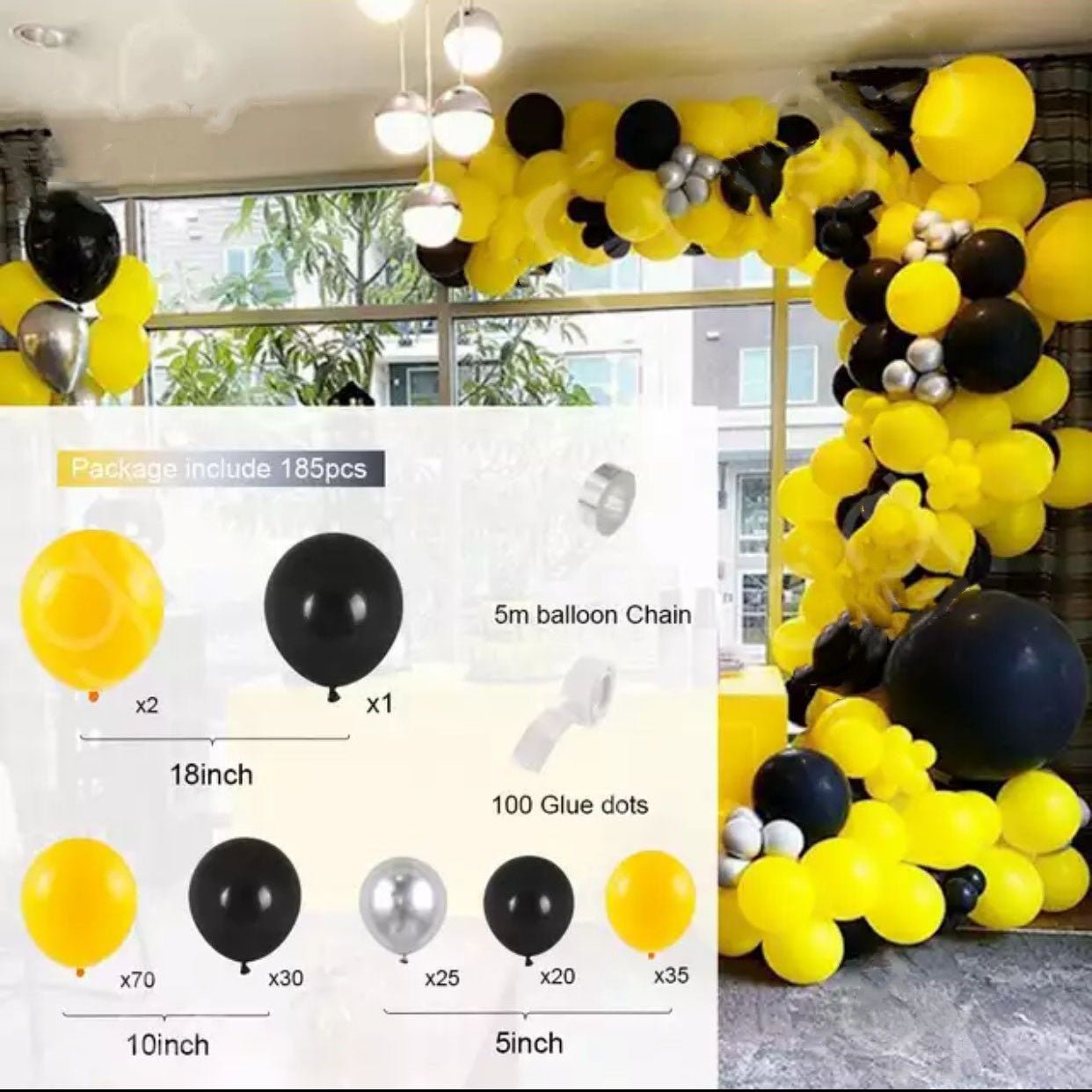 Retro Colored Irregular Balloon Arch Garland - Krosscanada