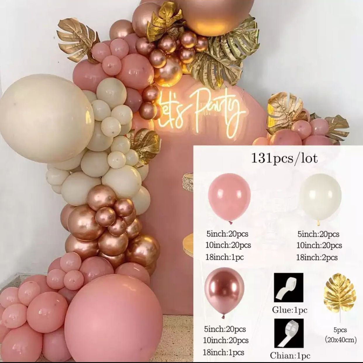 Retro Colored Irregular Balloon Arch Garland - Krosscanada