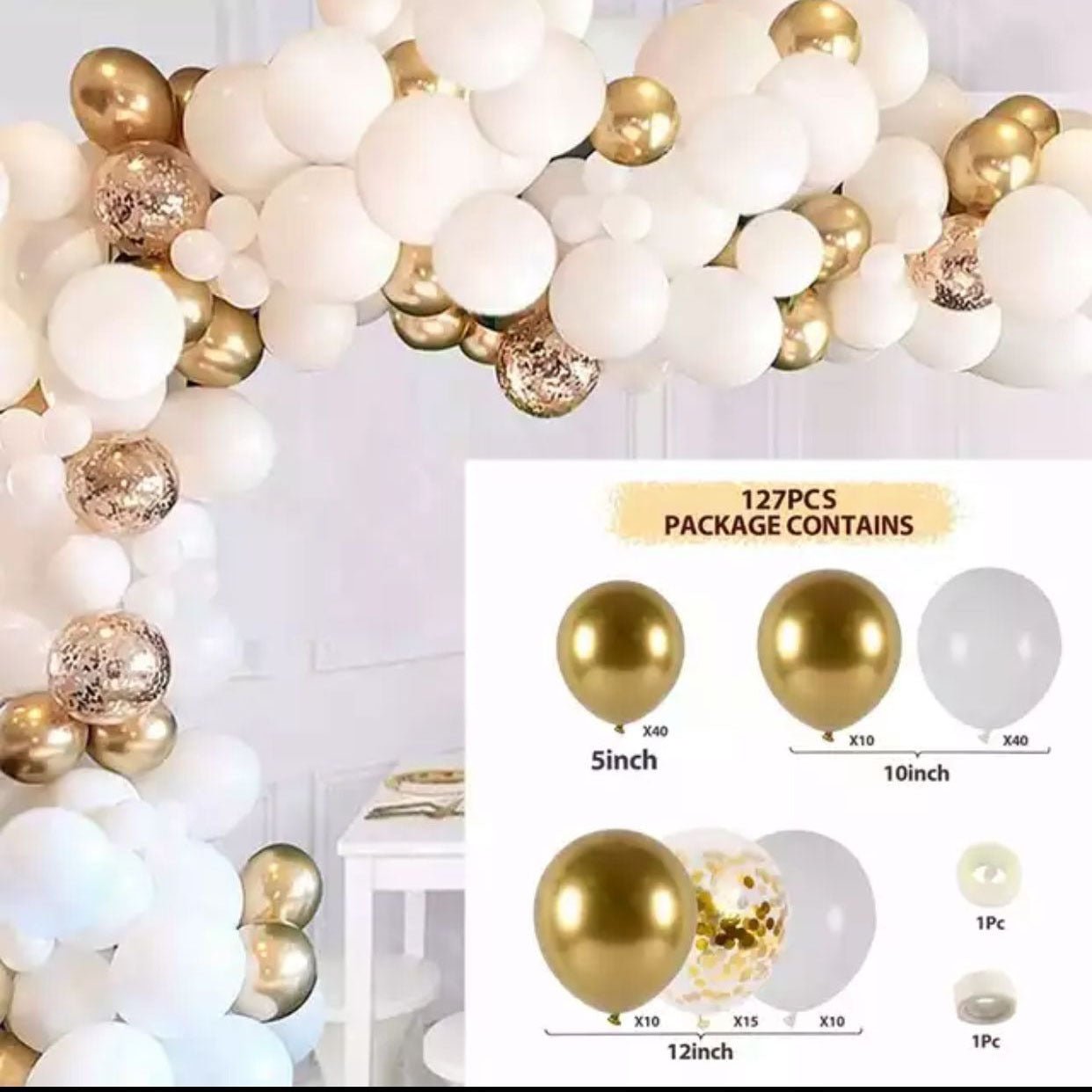Retro Colored Irregular Balloon Arch Garland - Krosscanada