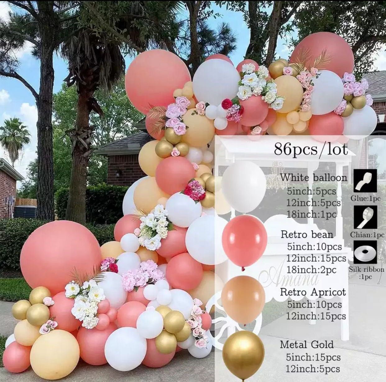 Retro Colored Irregular Balloon Arch Garland - Krosscanada