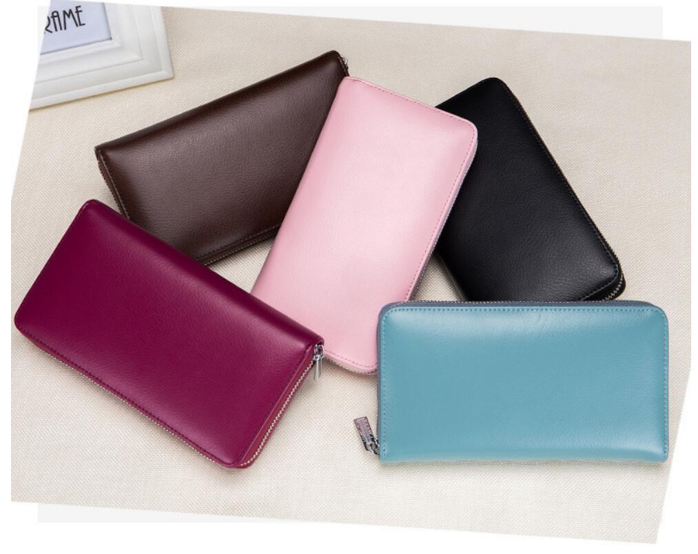 Rfid Many Departments Men Wallet Cow Genuine Leather 36 Slots Card Holder Cell Phone Pocket Male Wallets Clutch Man Long Purse - Krosscanada