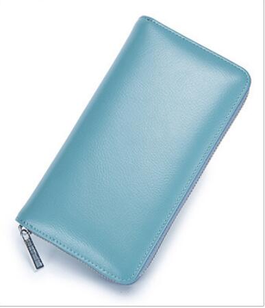 Rfid Many Departments Men Wallet Cow Genuine Leather 36 Slots Card Holder Cell Phone Pocket Male Wallets Clutch Man Long Purse - Krosscanada