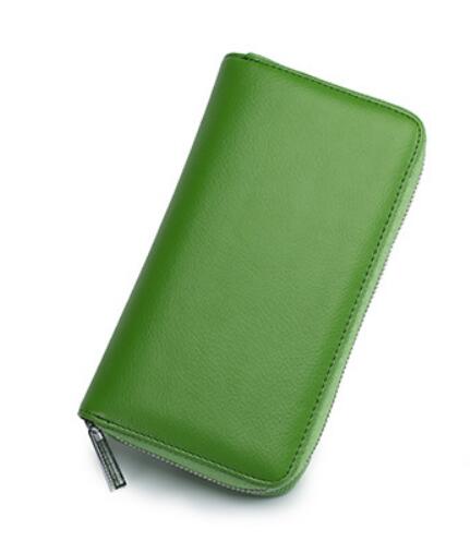 Rfid Many Departments Men Wallet Cow Genuine Leather 36 Slots Card Holder Cell Phone Pocket Male Wallets Clutch Man Long Purse - Krosscanada