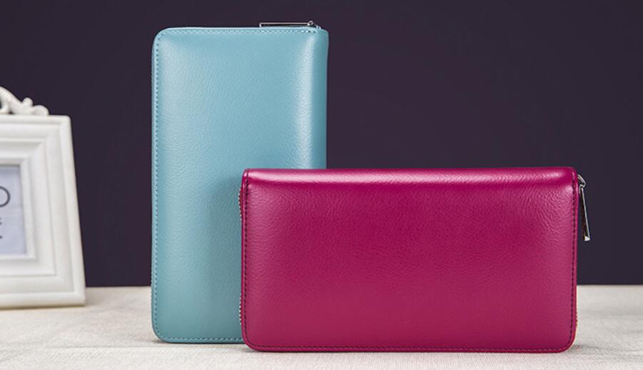 Rfid Many Departments Men Wallet Cow Genuine Leather 36 Slots Card Holder Cell Phone Pocket Male Wallets Clutch Man Long Purse - Krosscanada