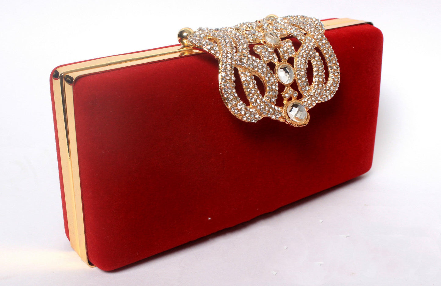 Rhinestone Crown Suede Ladies Bridal Bag - Krosscanada