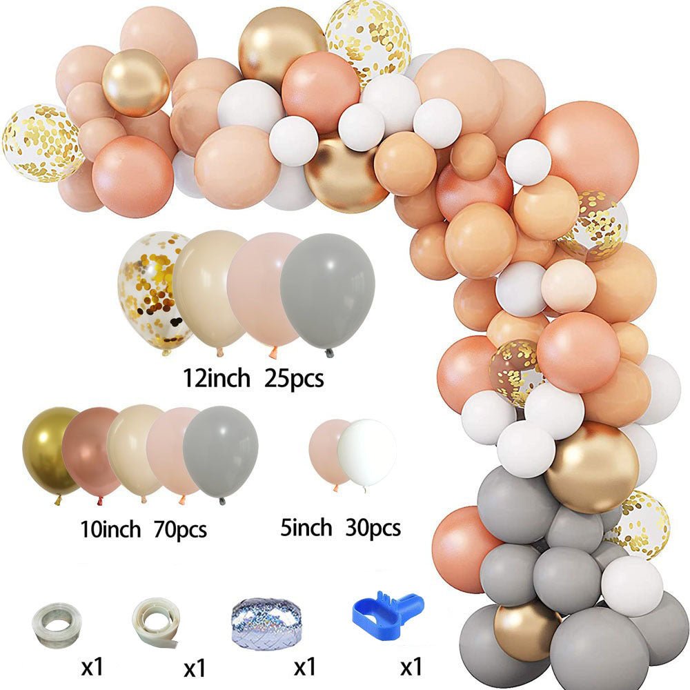 Rose Gold Complexion Balloon Set Arch Wreath - Krosscanada