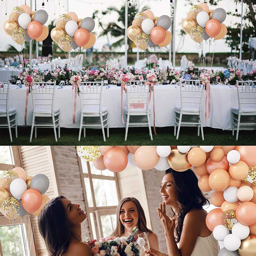 Rose Gold Complexion Balloon Set Arch Wreath - Krosscanada