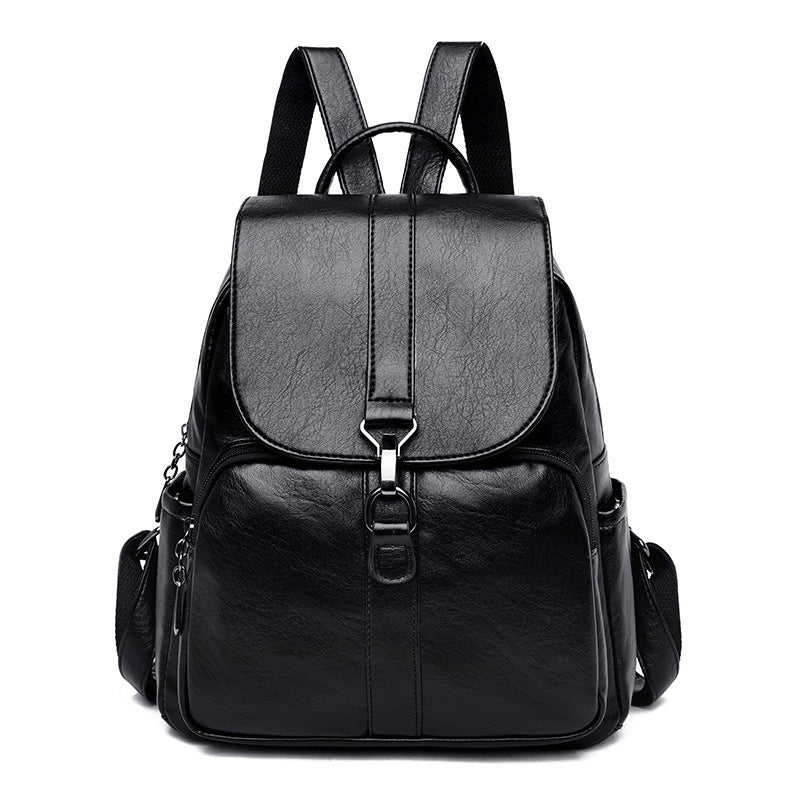Sheepskin backpack soft leather backpack - Krosscanada