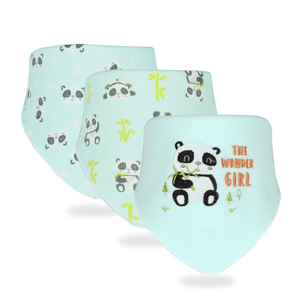 Simple Printed Baby Products Cotton Saliva Towel - Krosscanada