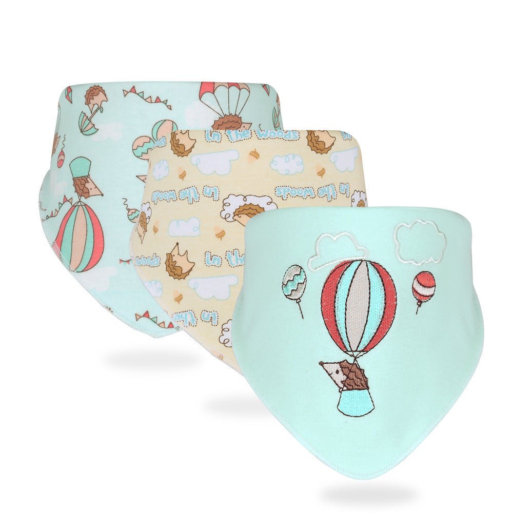 Simple Printed Baby Products Cotton Saliva Towel - Krosscanada