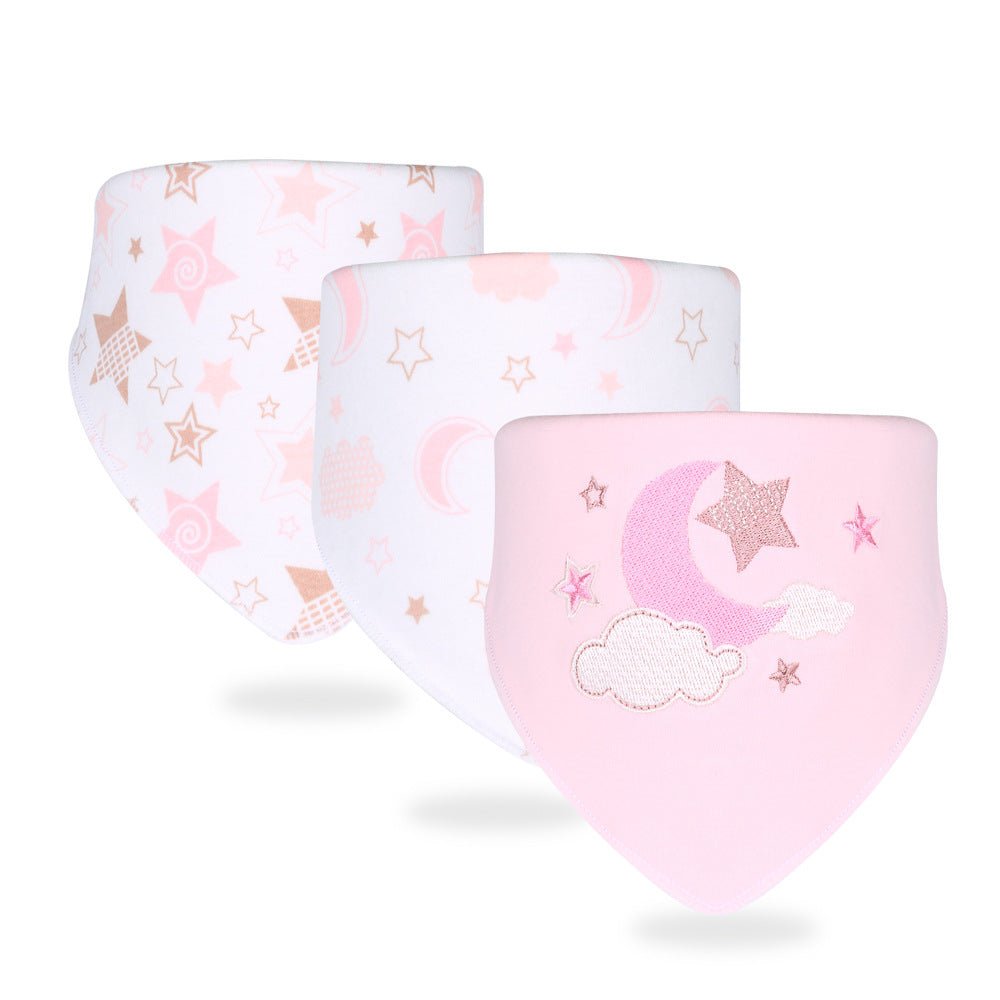 Simple Printed Baby Products Cotton Saliva Towel - Krosscanada