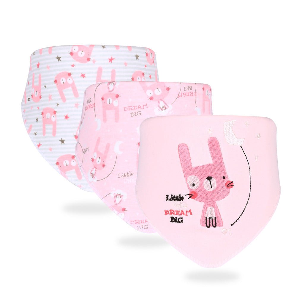 Simple Printed Baby Products Cotton Saliva Towel - Krosscanada