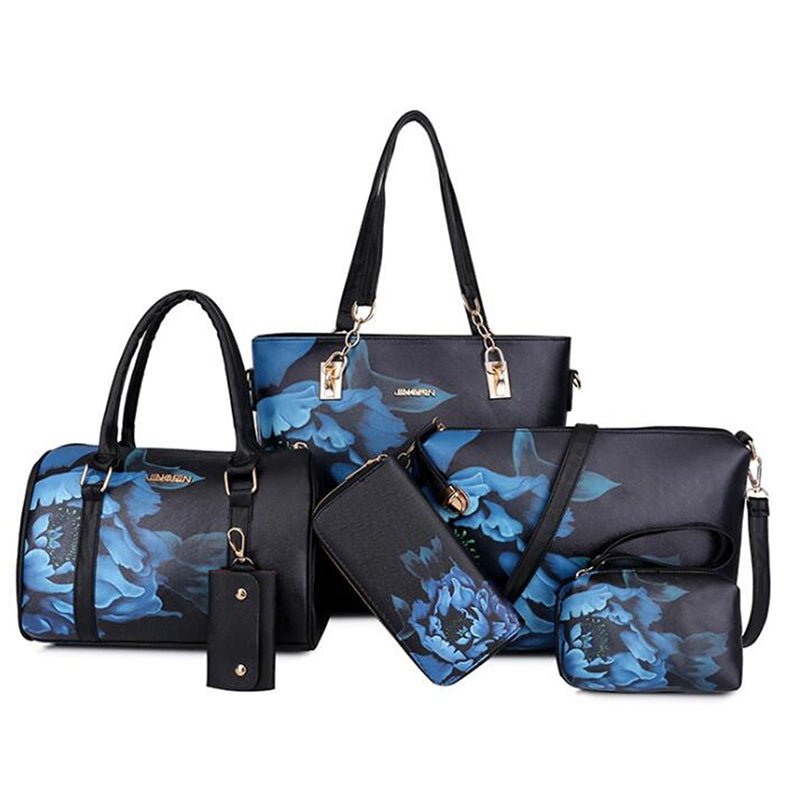 Six piece portable women's bag set - Krosscanada