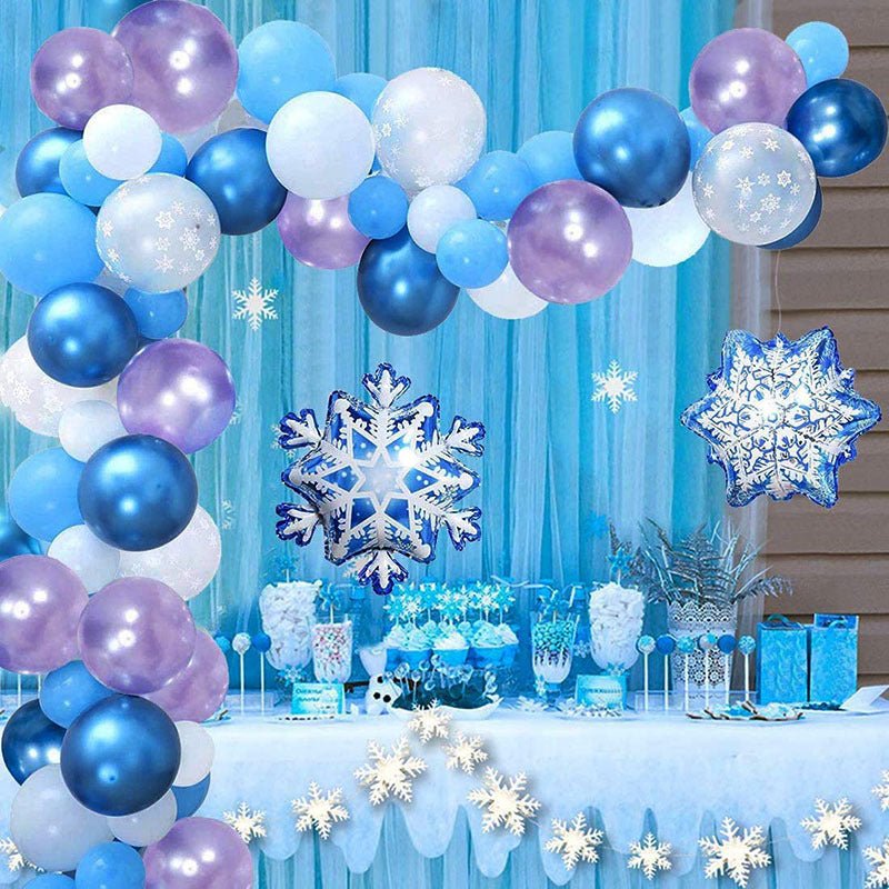 Snowflake Latex Balloon Set Decoration Christmas - Krosscanada
