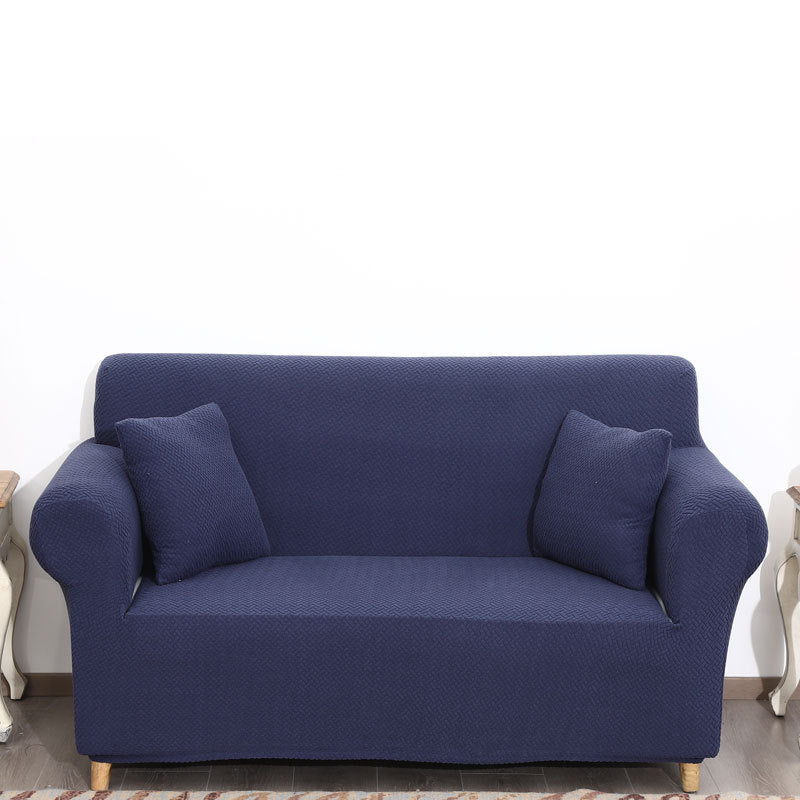 Solid Color Armrest Lattice Simple Fashion Sofa Cover - Krosscanada