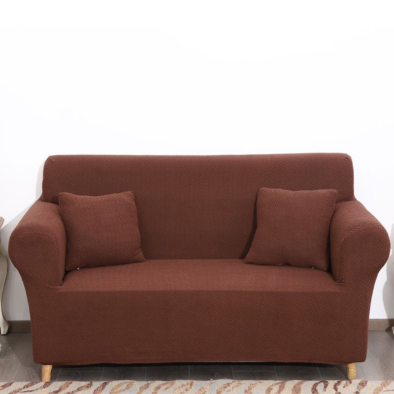 Solid Color Armrest Lattice Simple Fashion Sofa Cover - Krosscanada
