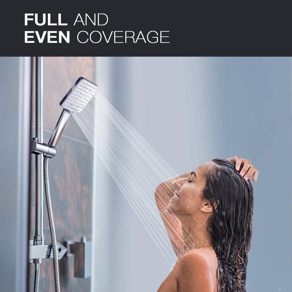 Square Handheld Set Boom 6 - function Pressurized Shower - Krosscanada