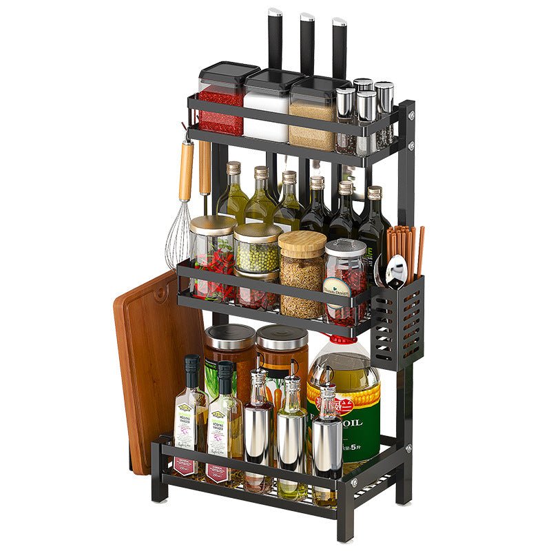 Stainless Steel Kitchen Rack Thickened Seasoning Rack Multi Layer Kitchen Seasoning Storage Rack - Krosscanada