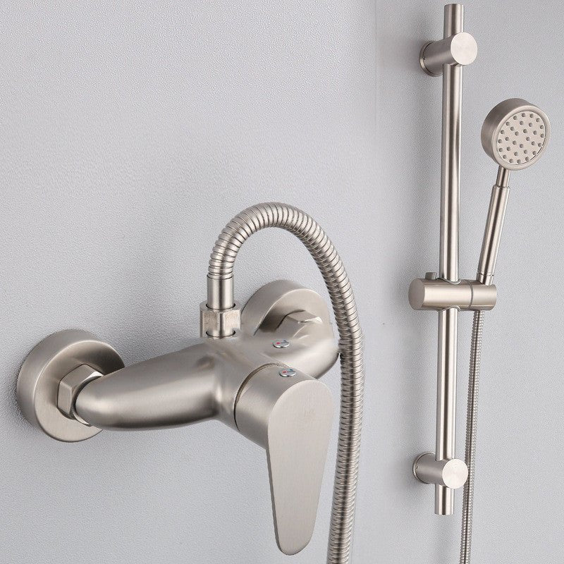 Stainless Steel Shower Faucet, Exposed Installation, Concealed Installation, Hot And Cold Mixing V alve, Simple Shower - Krosscanada