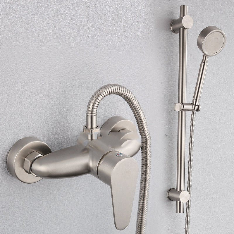 Stainless Steel Shower Faucet, Exposed Installation, Concealed Installation, Hot And Cold Mixing V alve, Simple Shower - Krosscanada