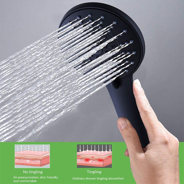 Stainless Steel Square Black Shower Head - Krosscanada