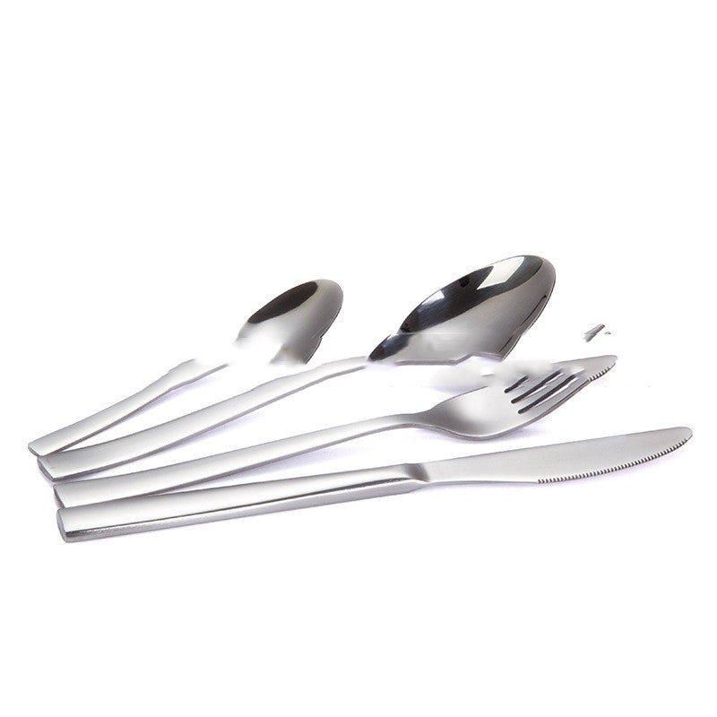 Stainless Steel Western Cutlery Set Golden Cutlery 24 Piece Set - Krosscanada