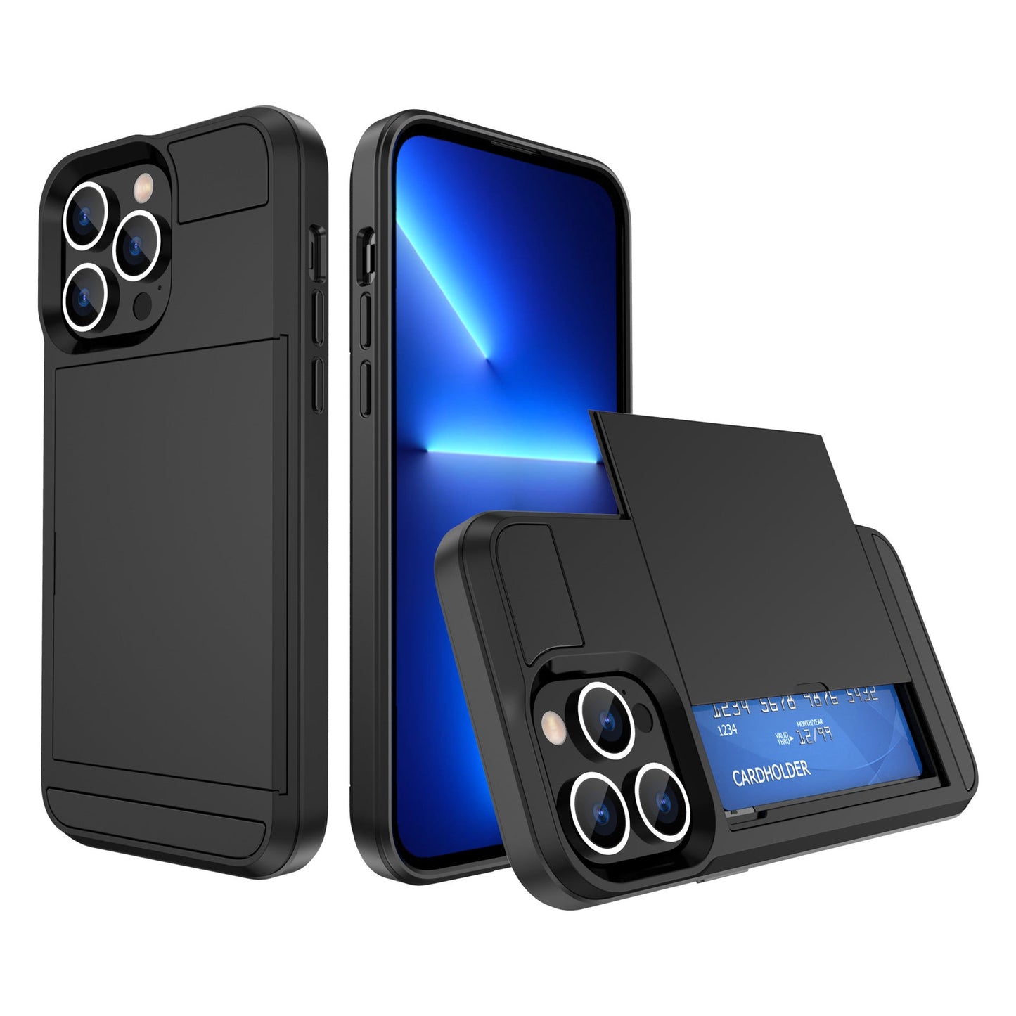 Suitable For IPhone14 Max Slide Card Phone Case - Krosscanada