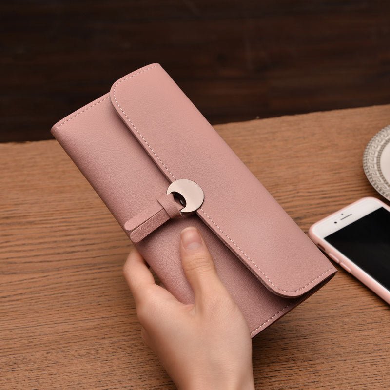 Three - fold buckle long wallet - Krosscanada
