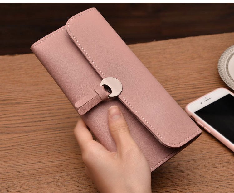 Three - fold buckle long wallet - Krosscanada