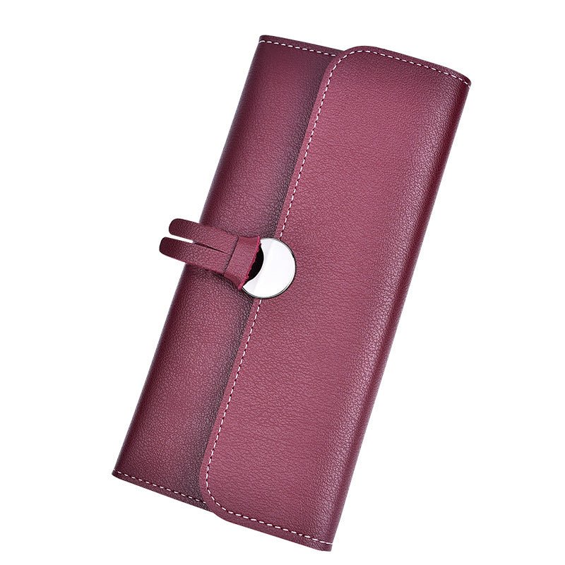 Three - fold buckle long wallet - Krosscanada