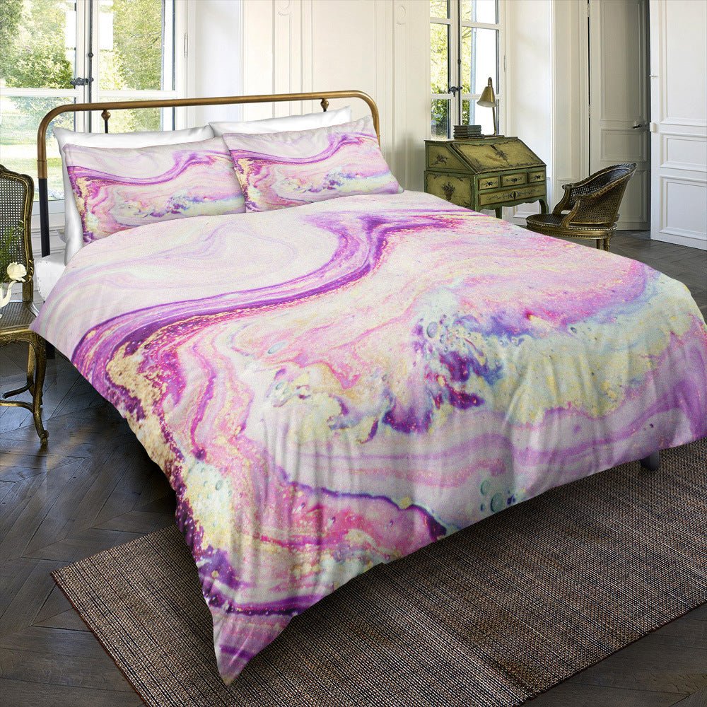Three - piece Gilt Marble Bedding Set - Krosscanada