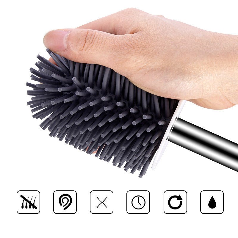 Toilet cleaning brush set round - bottomed toilet brush - Krosscanada