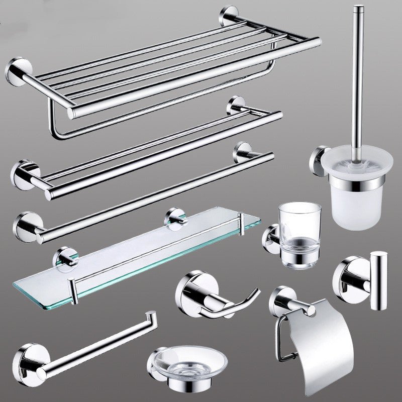 Towel rack set 304 stainless steel bathroom bathroom hardware pendant set - Krosscanada