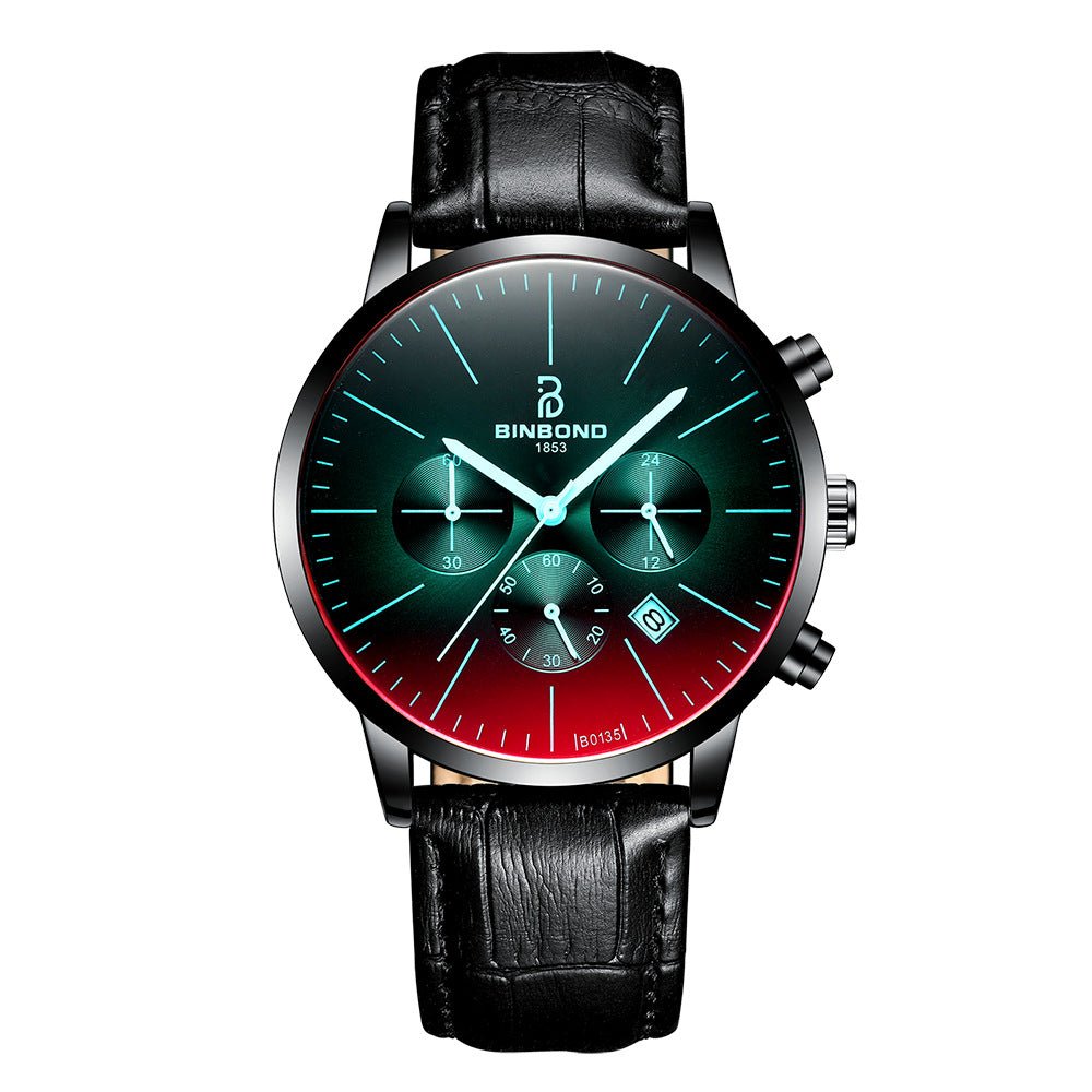 Ultra - thin Multi - Function Symphony Sports Men s Waterproof Blue Watch - Krosscanada