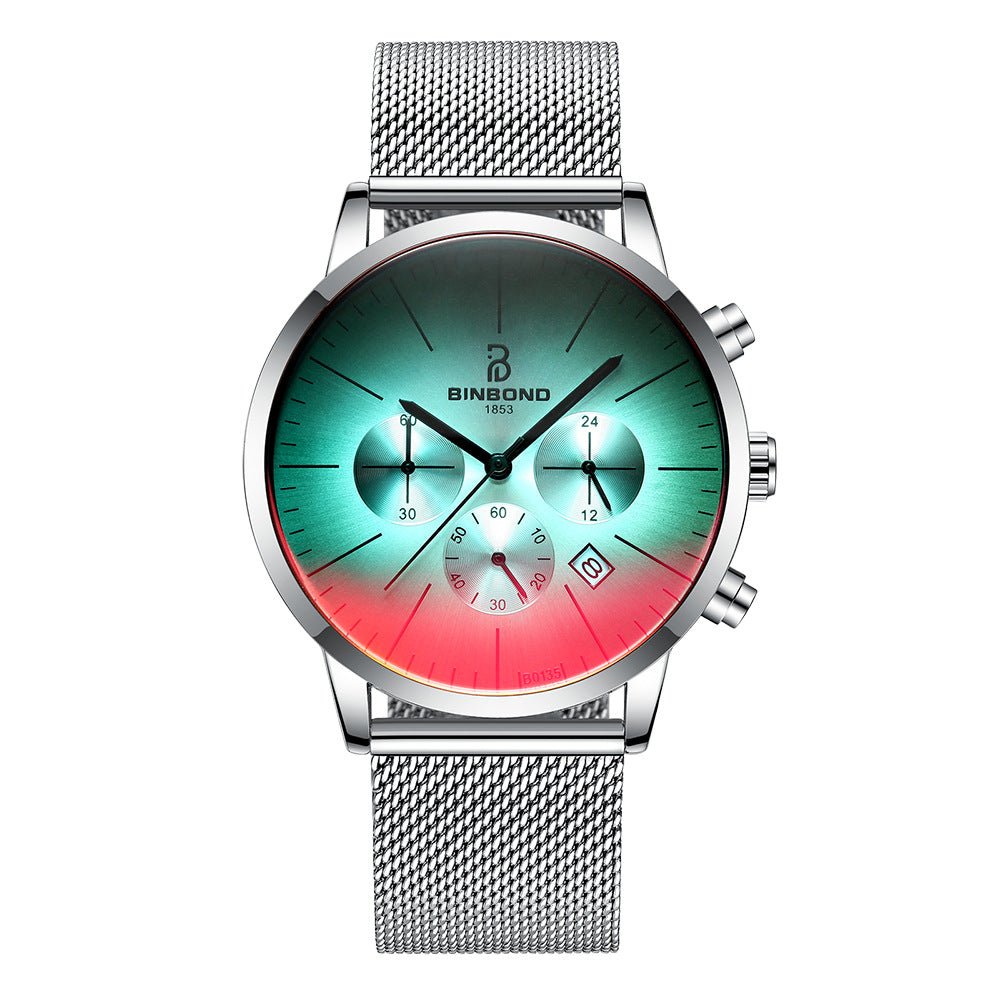 Ultra - thin Multi - Function Symphony Sports Men s Waterproof Blue Watch - Krosscanada