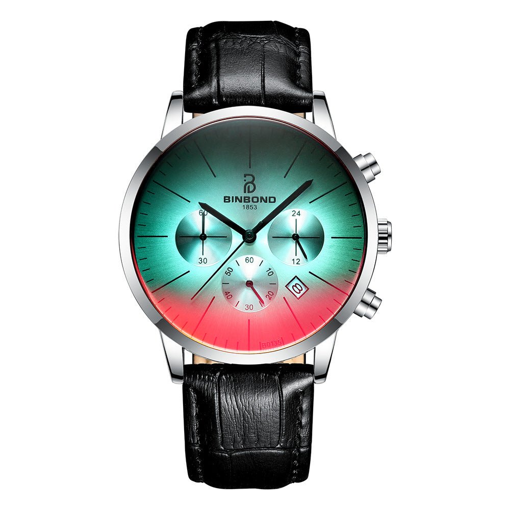 Ultra - thin Multi - Function Symphony Sports Men s Waterproof Blue Watch - Krosscanada