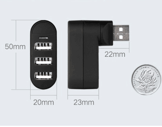 USB splitter usb hub splitter multi - interface spin color 2.0 high speed expansion hub HUB - Krosscanada